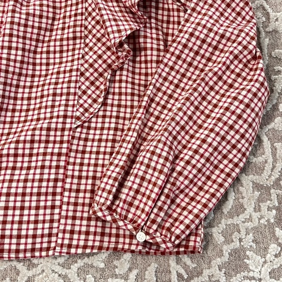 J. Crew Factory Square Neck Ruffle Top - Picture 9 of 13